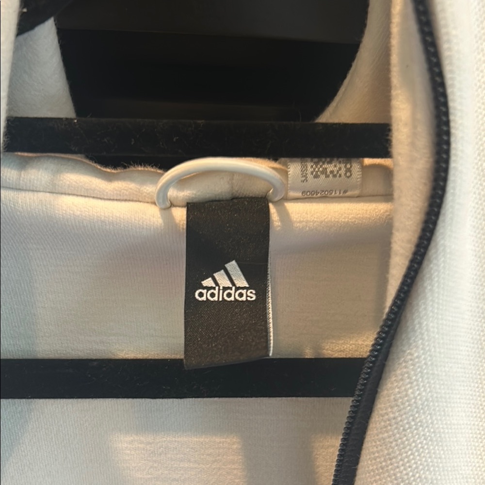 adidas White and Black Hoodie - Picture 9 of 13